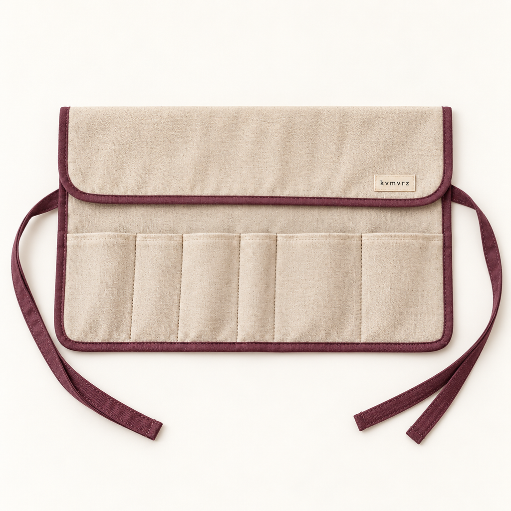 kvmvrz Canvas Sewing Tool Roll — studio view
